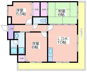 カワデンセントリックハイツの物件間取画像